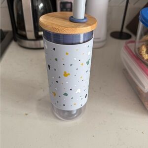 Disney Blue and Gold Tumbler with Straw